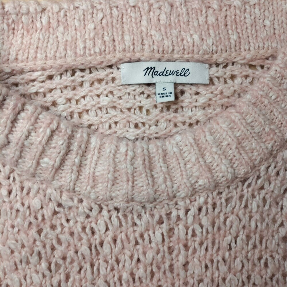 Madewell Women's Baez Pullover Sweater Small Pink. - Picture 5 of 10